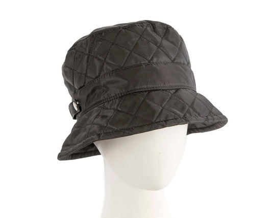 Black casual weatherproof bucket golf hat-0