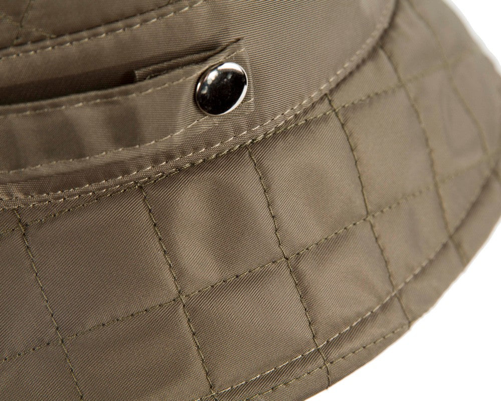 Olive casual weatherproof bucket golf hat