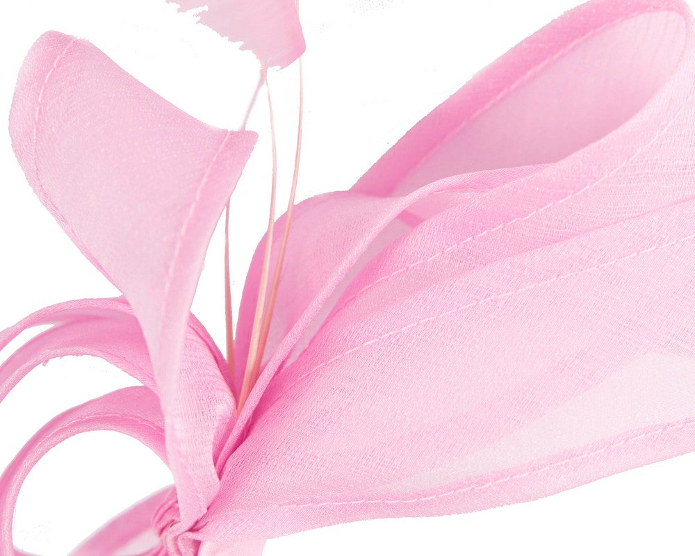 Pink organza fascinator by Max Alexander