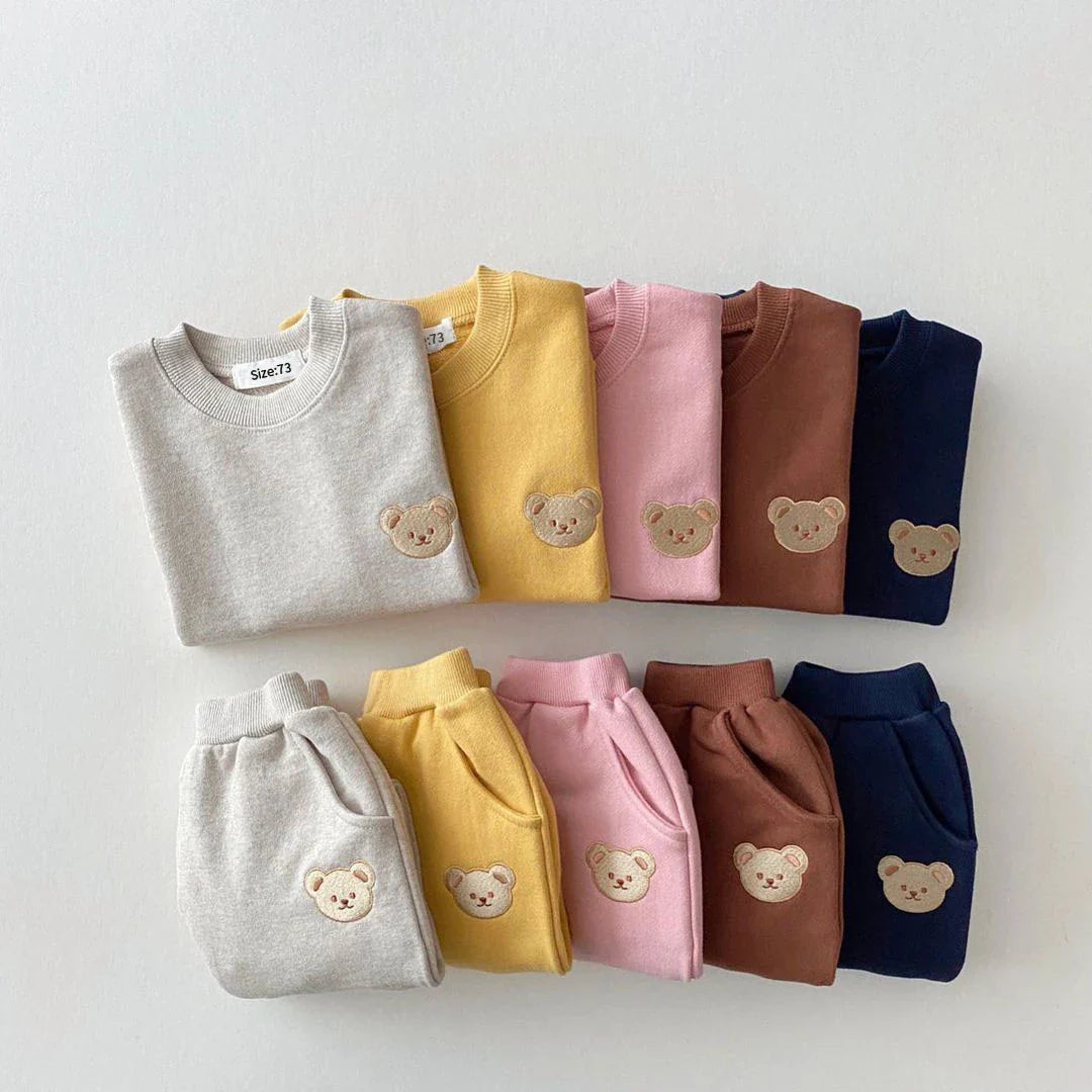 Pants and Sweatshirt Set with Bear Multivariant-3