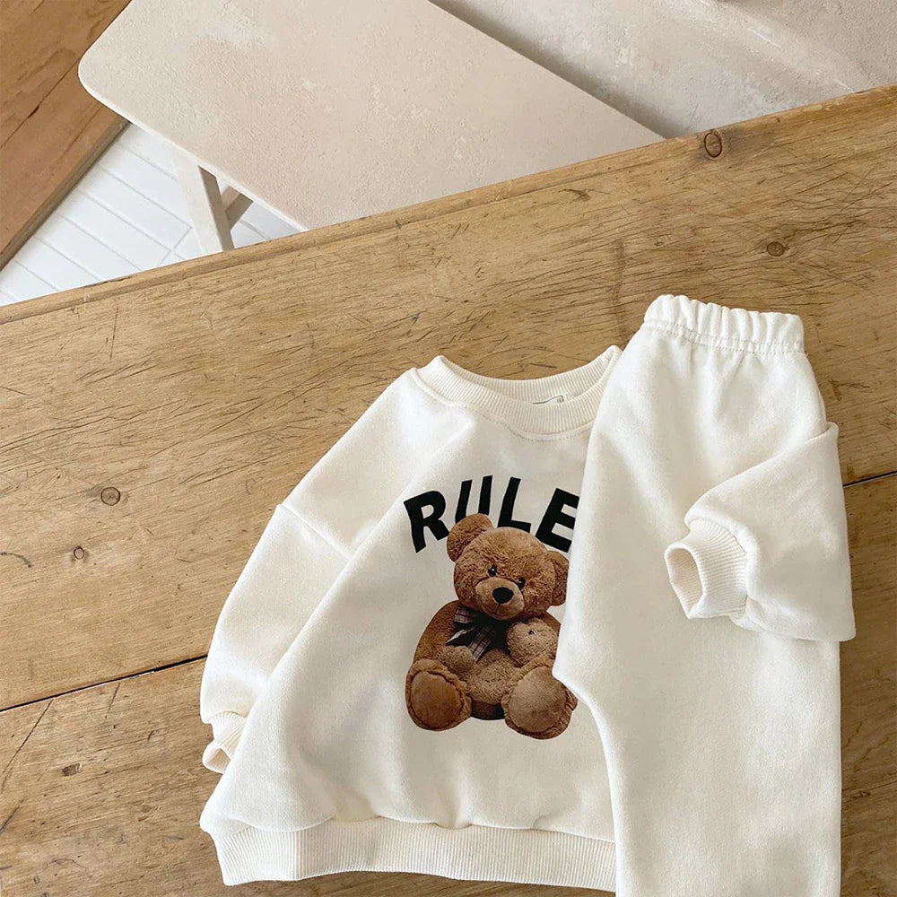 Pants and Sweatshirt Set "Bear Rules"-4