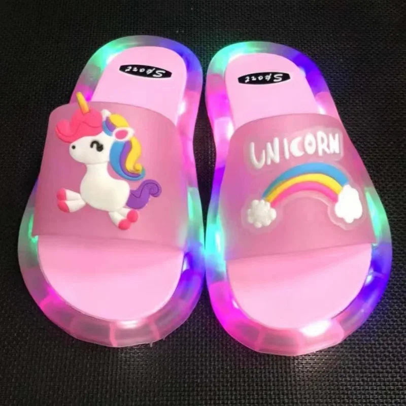 Unicorn Slippers with LED for children multivariant-8