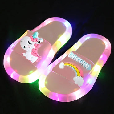 Unicorn Slippers with LED for children multivariant-1
