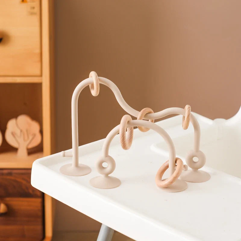 Wood and Silicone Toy Roller Coaster Set Multivariant-4