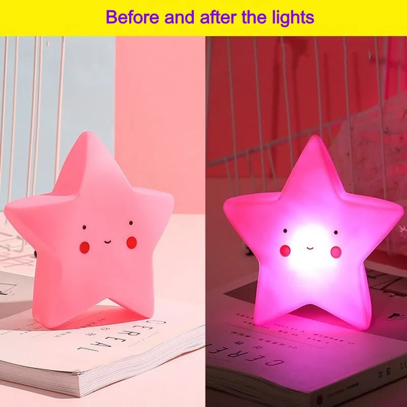 Multivariant Cloud Ice Cream Moon Decorative Lights for Children-5