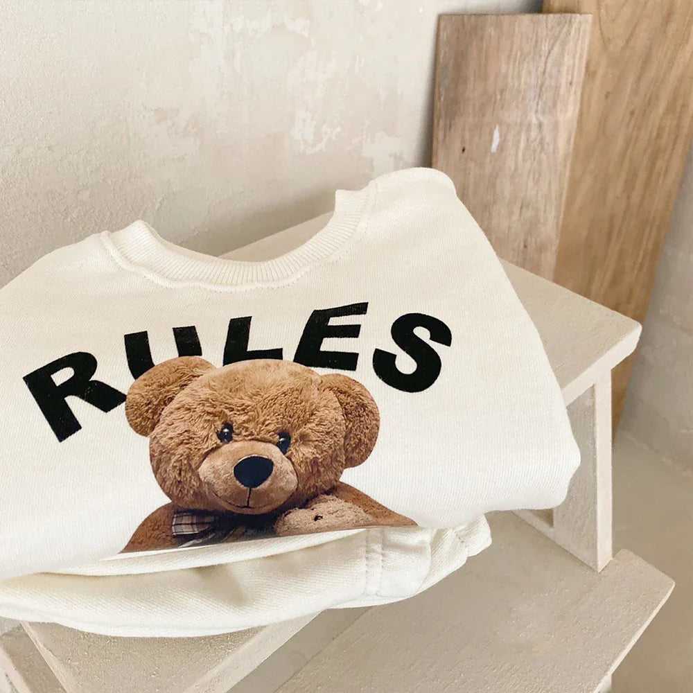 Pants and Sweatshirt Set "Bear Rules"-3