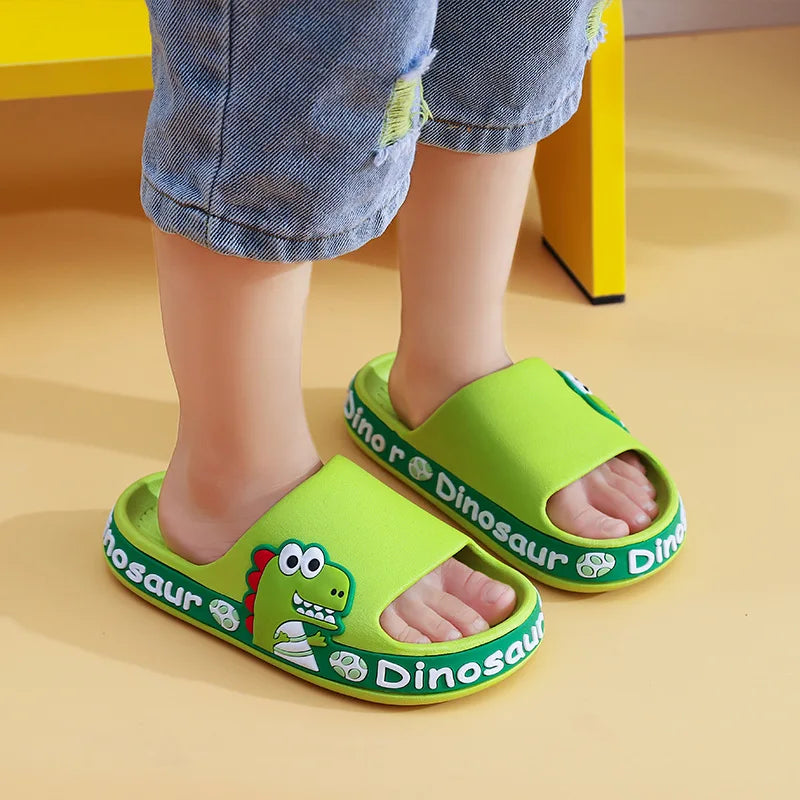 Non-slip Rubber Slippers Dinosaur for Children Multi-variant-2