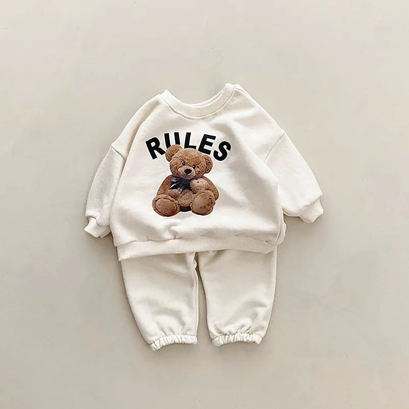 Pants and Sweatshirt Set "Bear Rules"-5