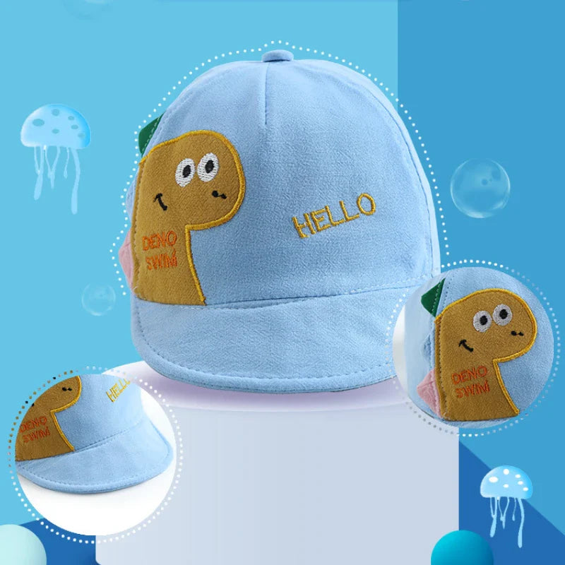 Summer cap with fun animals for children multivariant-3