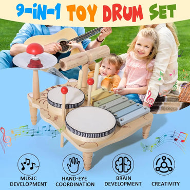 Wooden Toy Montessori Percussion Instruments Set For children multivariant-1