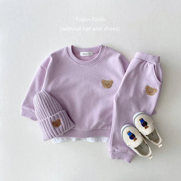 Pants and Sweatshirt Set with Bear Multivariant-10