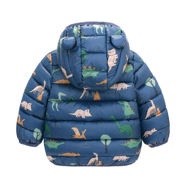 Warm Dinosaur Jacket with Hood for Children-1