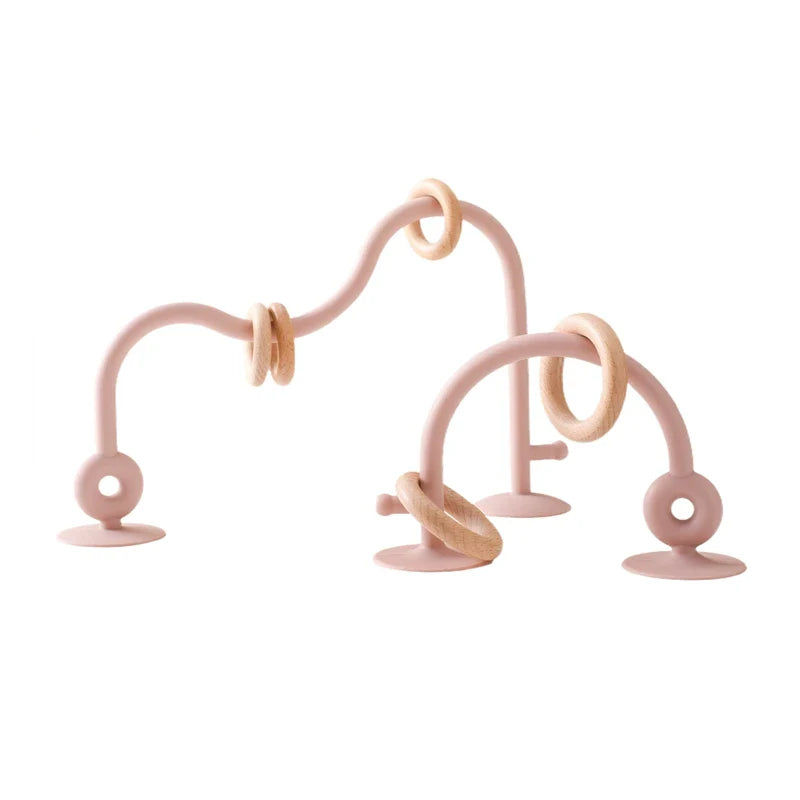 Wood and Silicone Toy Roller Coaster Set Multivariant-5