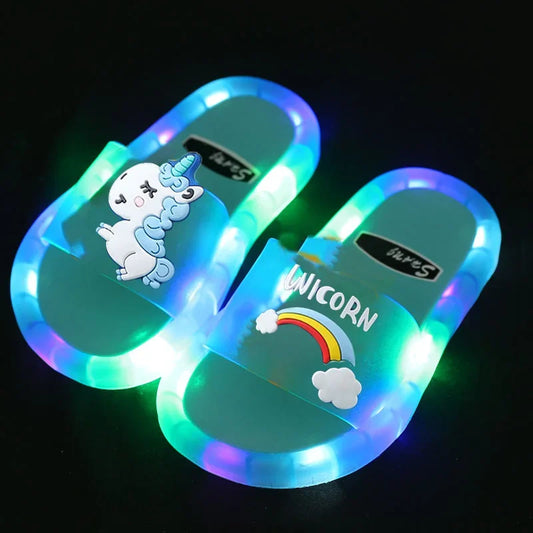 Unicorn Slippers with LED for children multivariant-0