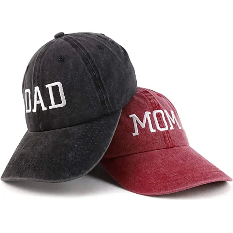 Embroidered Cotton Baseball Cap MOM and DAD Multivariant-2
