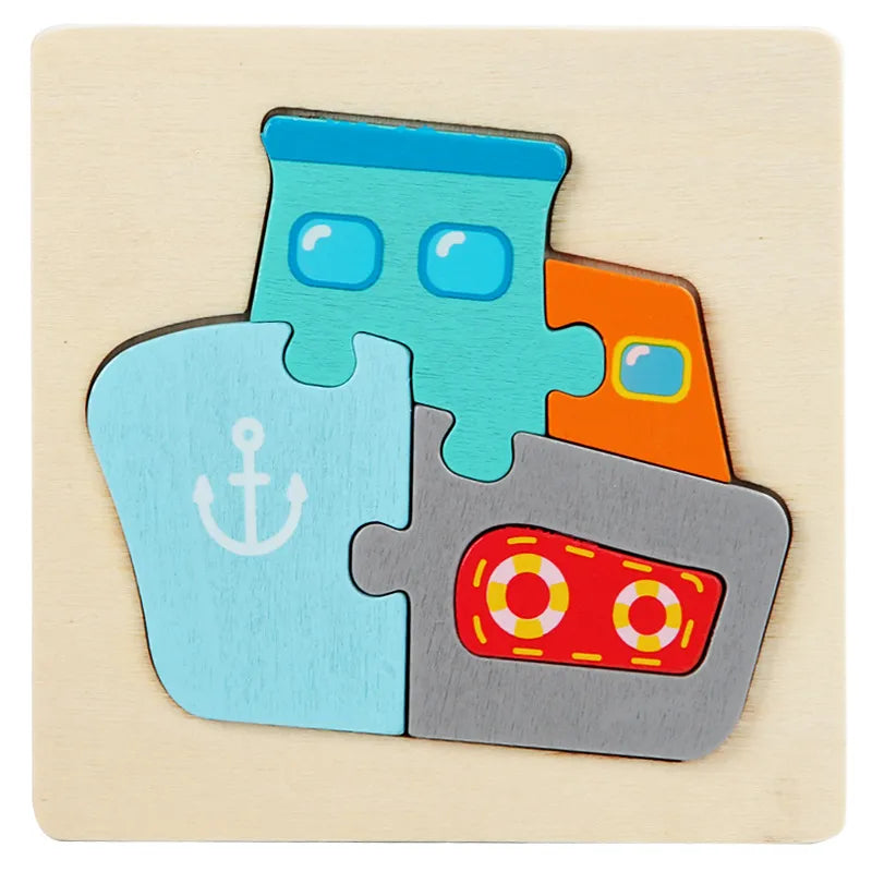 Wooden Toy Tangram for Children Multivariant-13