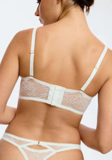 Sheer Lace Strapless Bra Blush Cascade White-1