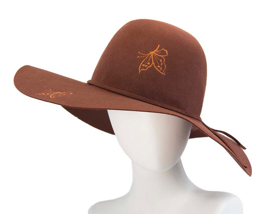 Exclusive wide brim rabbit fur hat Made in Europe T105-0