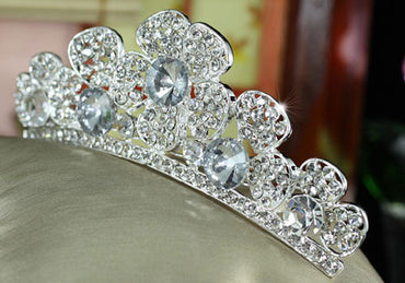 Bridal Flower Girl Crystal Mini Tiara Comb XT1361-1