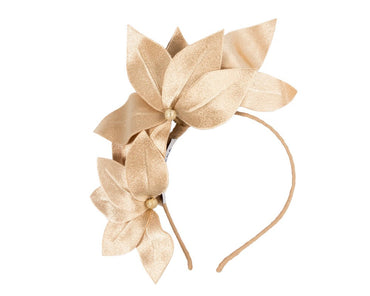 Bespoke gold flower headband-1