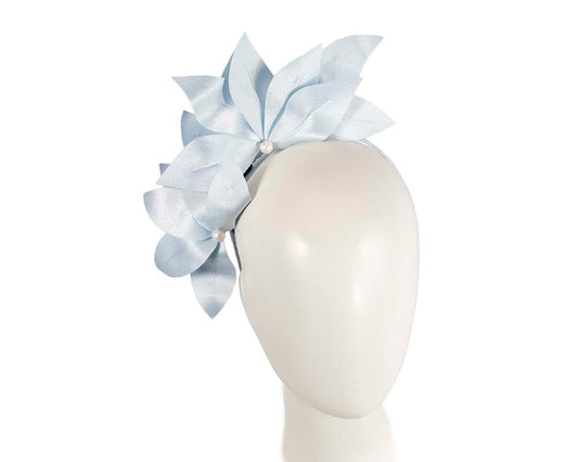 Bespoke light blue flower headband by BELIEVERA-0