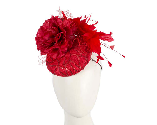 Bespoke red pillbox by BELIEVERA-0