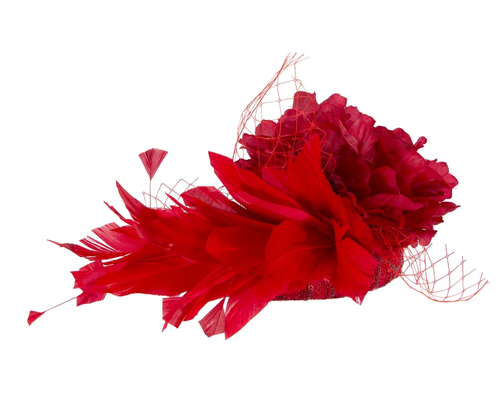 Bespoke red pillbox by BELIEVERA-6