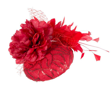 Bespoke red pillbox by BELIEVERA-1