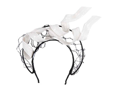 Black & White fascinator headband by BELIEVERA-1