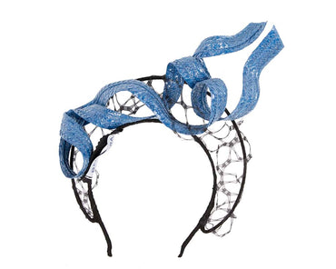 Black & Blue fascinator headband by BELEIVERA