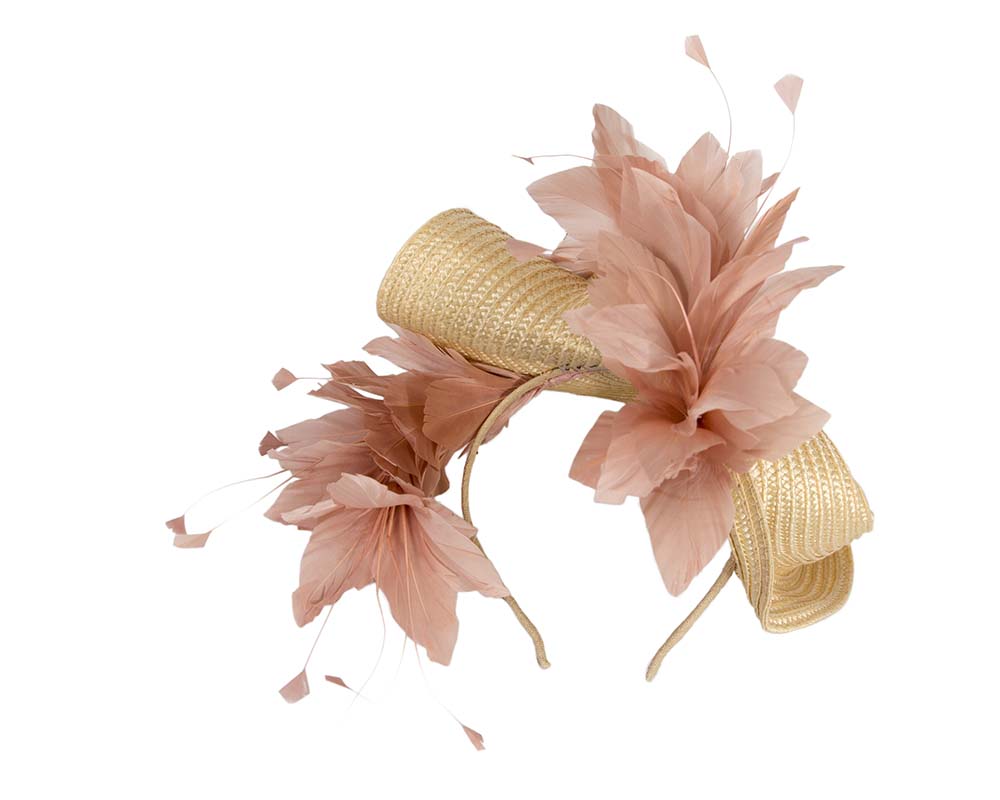 Bespoke straw fascinator by BELIEVERA-3