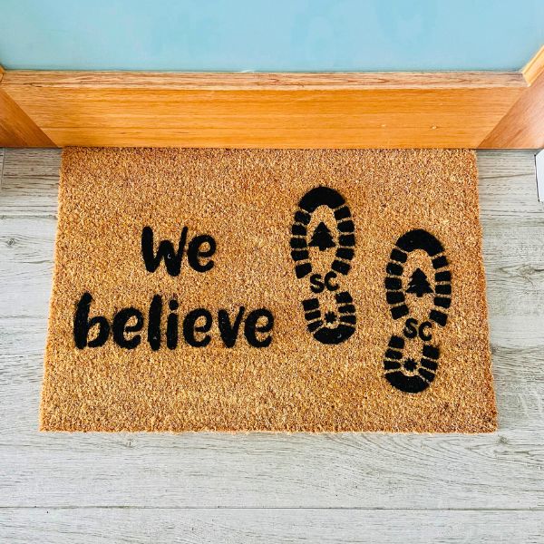 We believe (Santa Boots) Doormat
