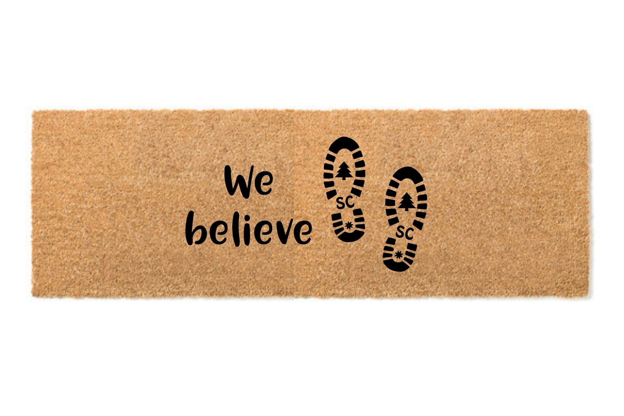 We believe (Santa Boots) Doormat-2
