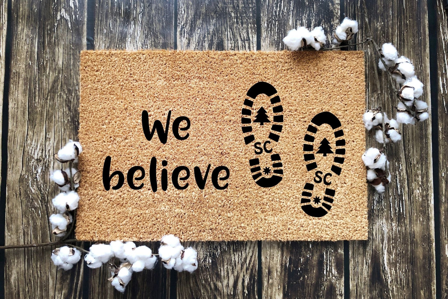 We believe (Santa Boots) Doormat