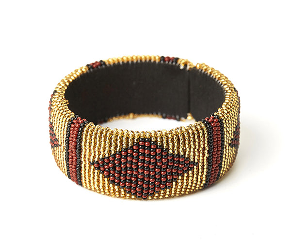 Zulu Beaded Cuff Bangle 12-0
