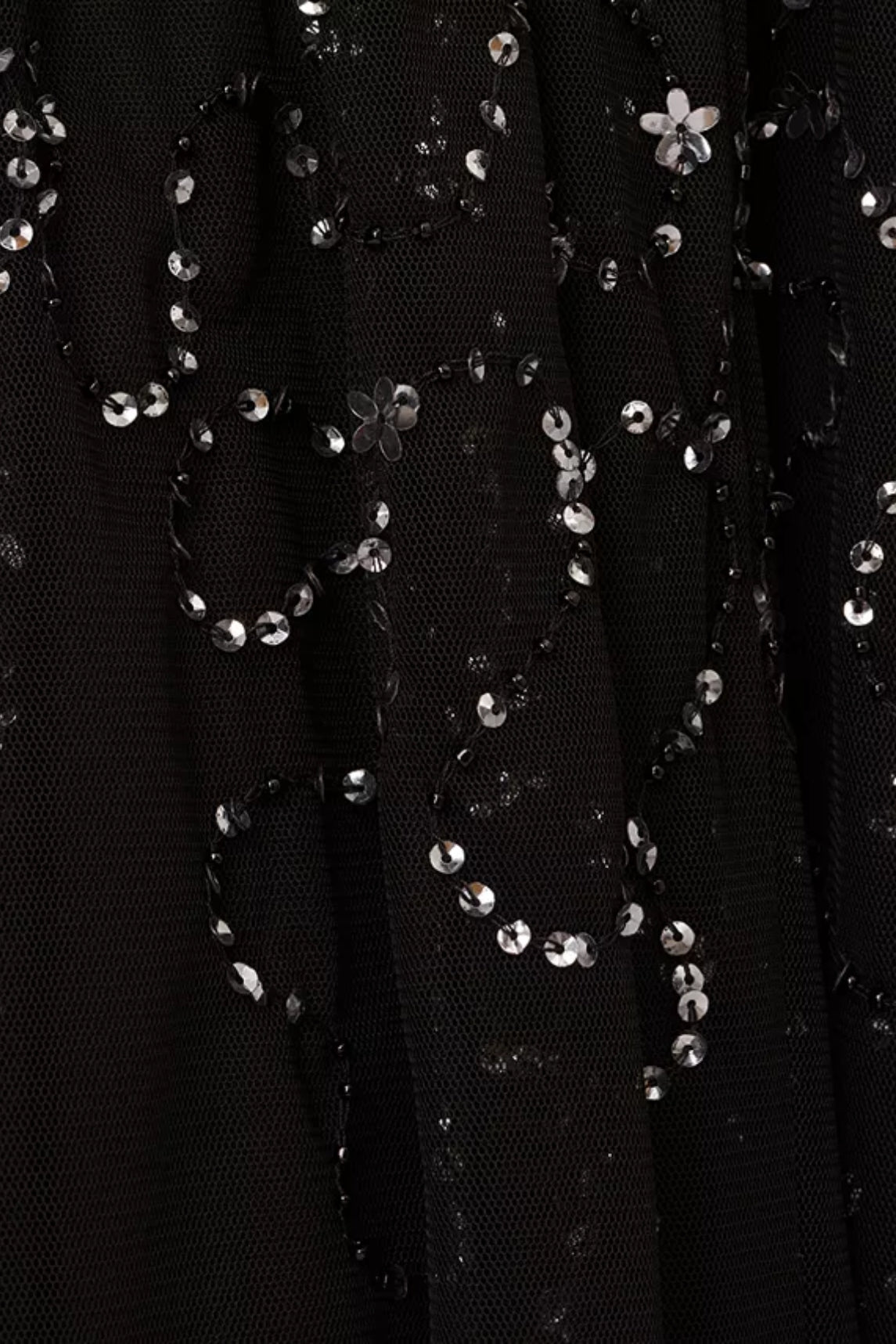 Adrianna Papell Beaded Mesh Midi Skirt-2