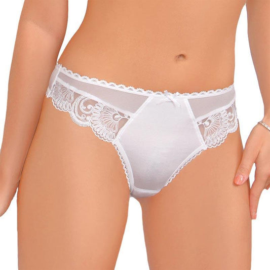 White Thong Stefi L Hibiscus-0