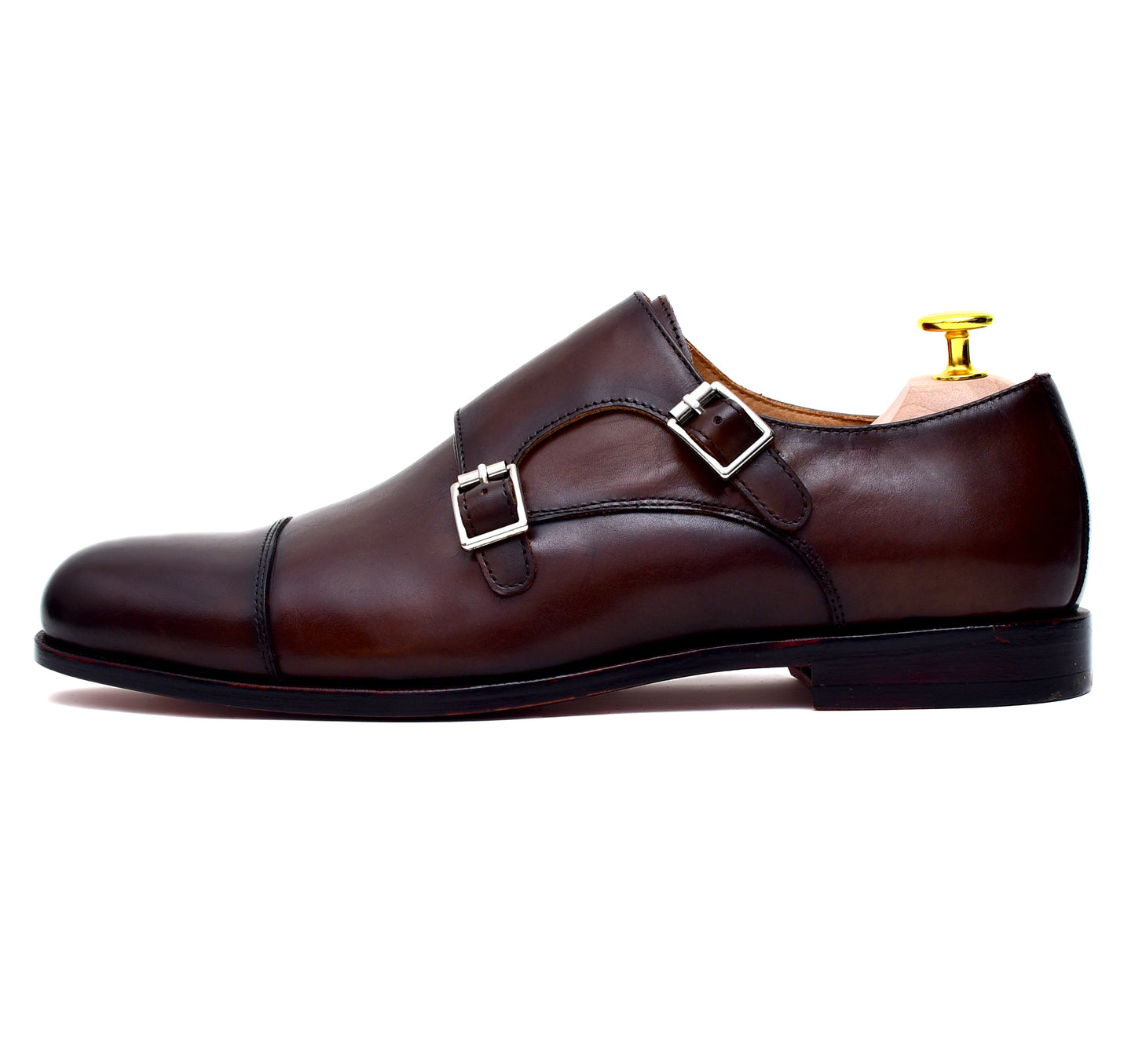 Double Monk II - Espresso Calf