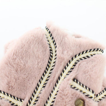 Princess Pet Dog Clothes In Cotton Fabric - Purple Powder/White-1