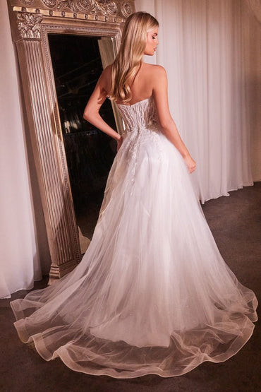 STRAPLESS BRIDAL BALL GOWN CDCD0230W-1