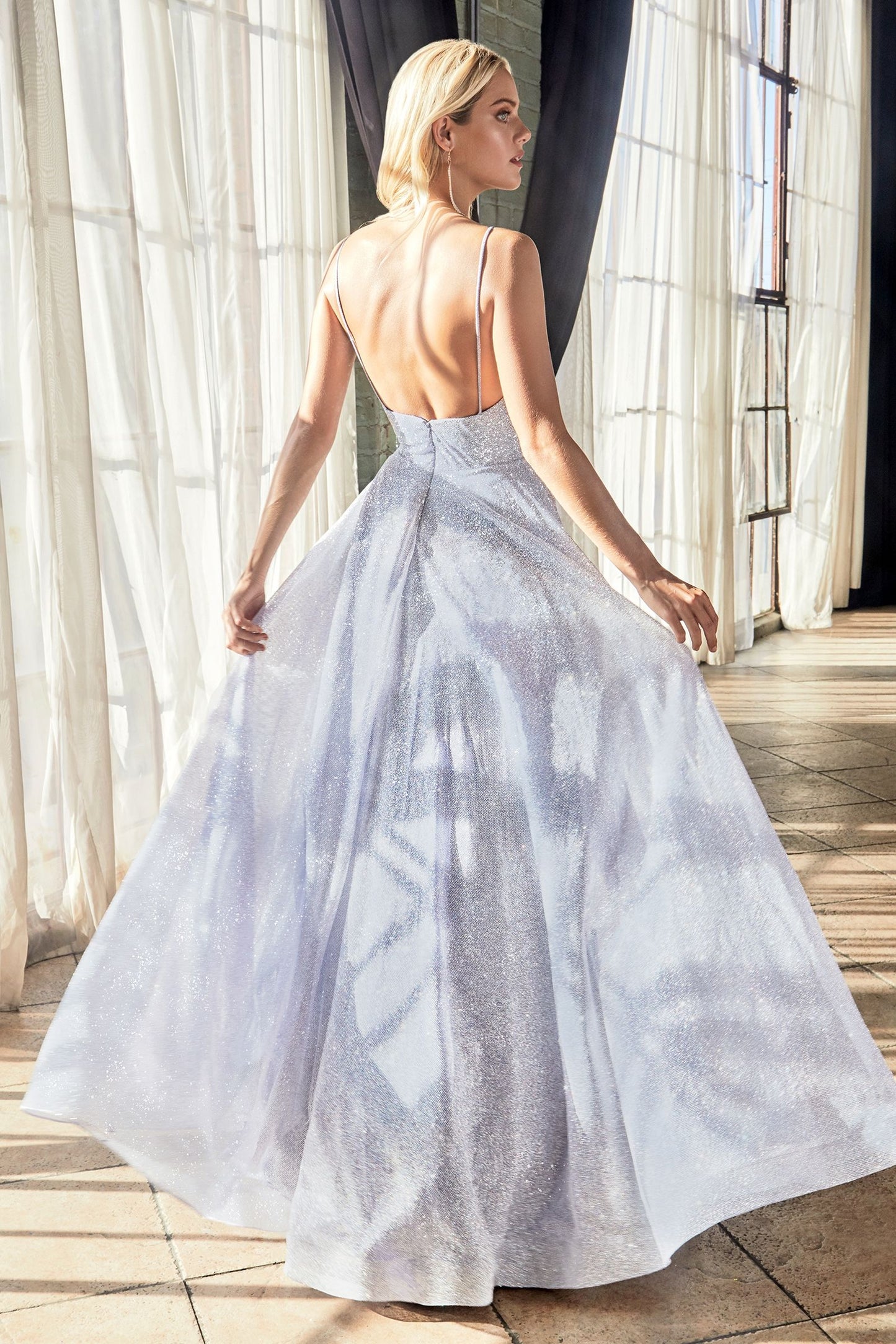 GLITTER A-LINE GOWN CDCD205-1