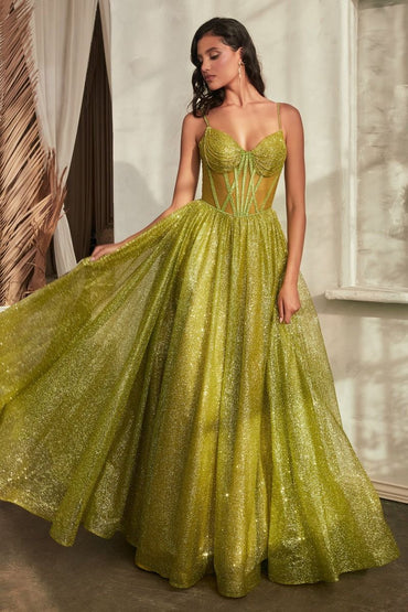 GLITTERED BALL GOWN CDCD832-1