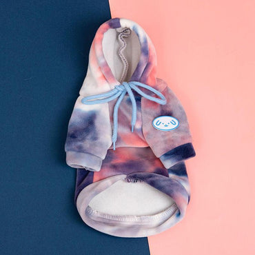 Cozy Canine Tie-Dye Sweater - Stylish Warmth For Small Dogs And Cats In Autumn And Winter-1