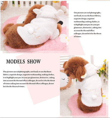 Cozy Woolly Sheep Pet Costume-1