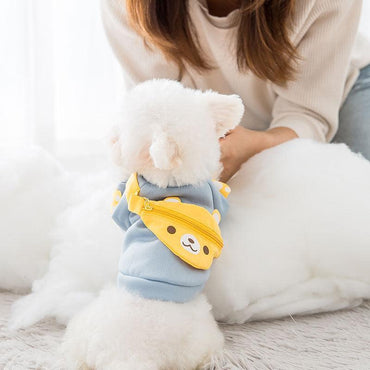 Cuddly Cartoon Pet Sweater Backpack-1