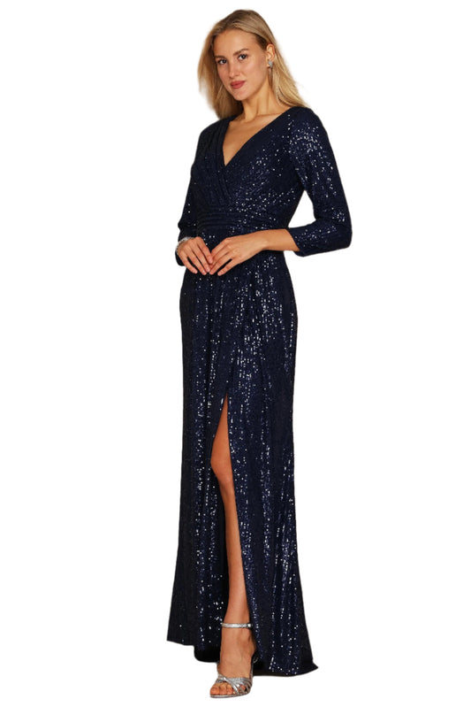 Dylan & Davids Sequin Beaded Formal Gown Dress-0