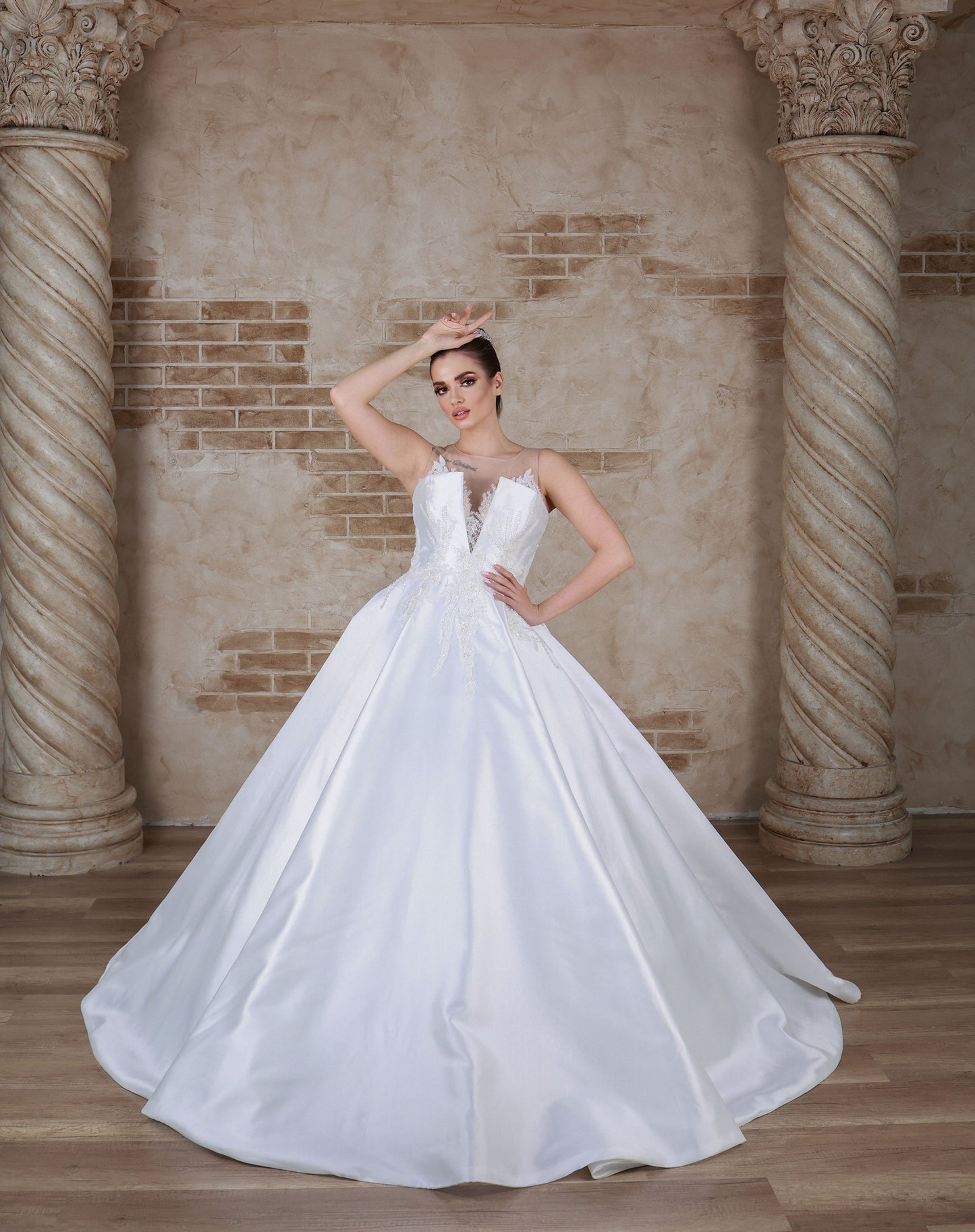 Sara a line wedding dress