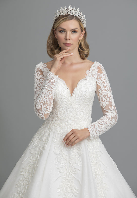 Sedef a line wedding dress