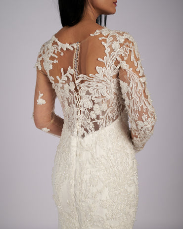 Estelle Rhinestone Hand Beaded Mermaid Bridal Gown νυφικο φορεμα