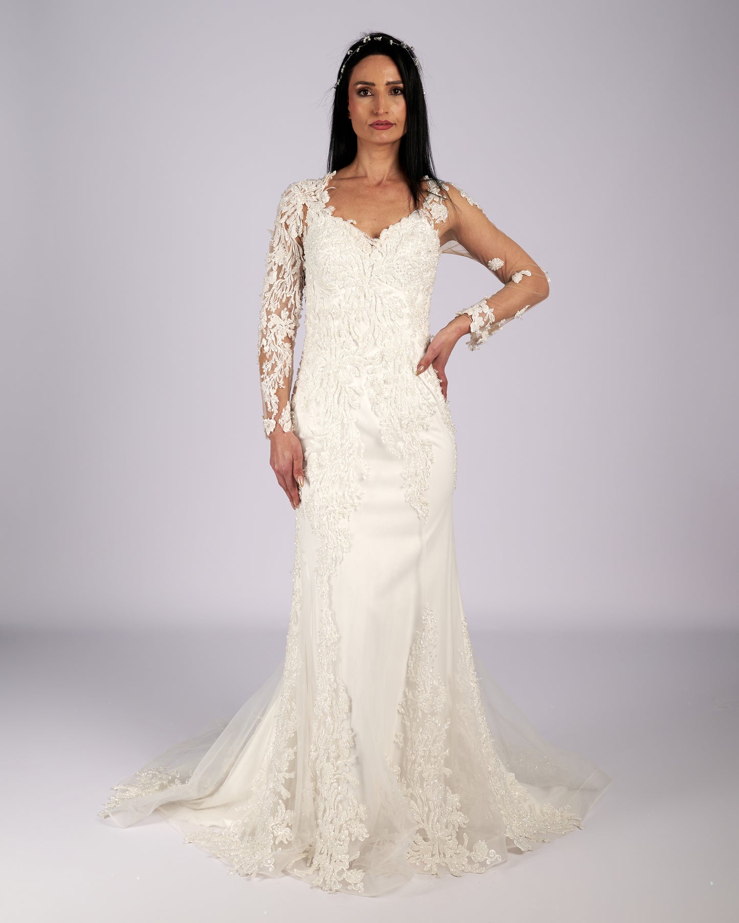 Estelle Rhinestone Hand Beaded Mermaid Bridal Gown νυφικο φορεμα